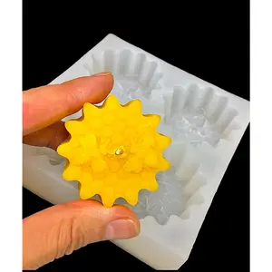 Silicone honey bee candle Mold - honeybee on honeycomb mold - floating candle mold - wax melt lotion bar - guest soap - chocolate mold