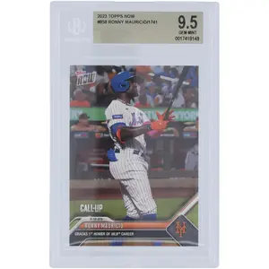 Ronny Mauricio New York Mets 2023 Topps Now Call-Up #858 BGS Authenticated 9.5 Card