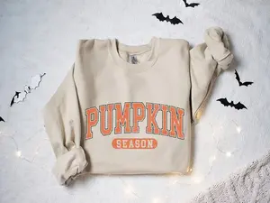 Pumpkin Season Sweatshirt, Cute Spooky Season Sweatshirt,Halloween Sweatshirt, Womens Halloween Sweatshirt, Cute Fall Sweater, Gift For Halloween, Spooky Season Shirt