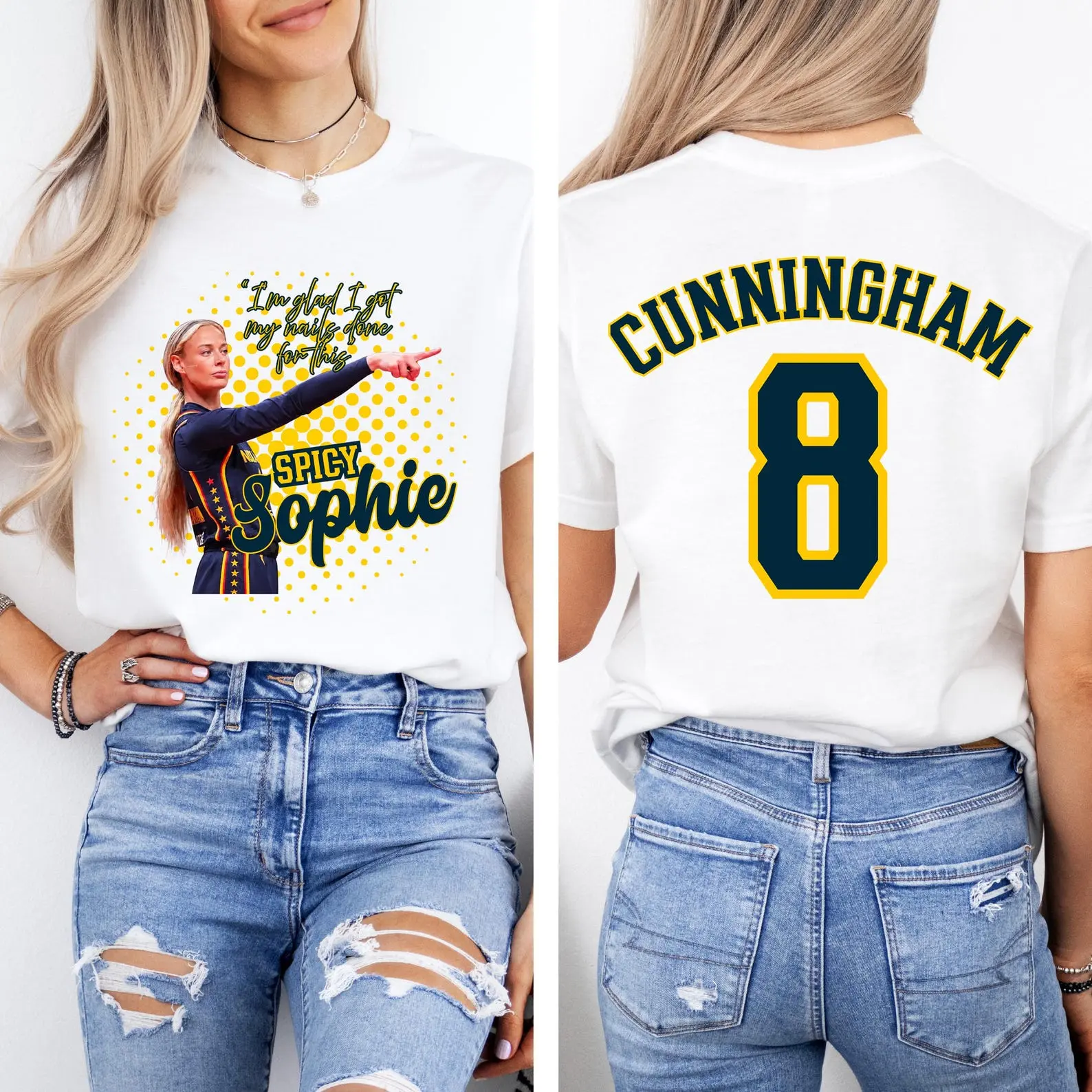 Spicy Sophie Cunningham Shirt, Softball Graphic T Shirt Custom Player Name Sports Fan Gift Unisex Tee, Women's Softball Graphic Tee, Team Fan T Shirt
