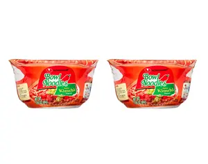 Nongshim Bowl Noodle Spicy Kimchi Ramyun Ramen Noodle Soup Bowl 3.03oz 2 Pack Instant Korean Food Authentic Flavor