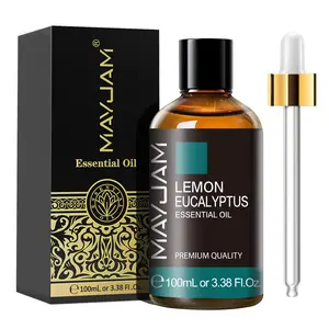 MAYJAM 1PCS 100ML Essential Oil with Dropper Sandalwood Lavender Eucalyptus Vanilla Aroma Oil for Humidifier Scent Candle Burner MAYJAM