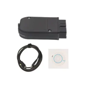 Professional HEX VCDS VAG Diagnostic Tool - USB Plug-In, 7.87 x 5.91 x 1.18 Inches Portable, Fault Code Reader with Advanced Measuring Values, Battery Coding, DSG Transmission Adaptation for Volkswagen, Audi, Skoda, Seat Vehicles