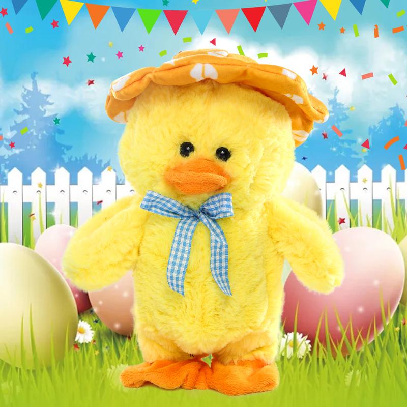 EMOIN Yellow Duck Toy, Repeats What You Say, Sings 30 Englis | Holiday ...
