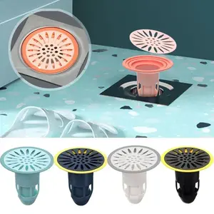 Shower Drain Stopper Bathroom Floor Drain Deodorant Core Kitchen Sink Drain Strainer Filter Hair Trap Plug Toilet Sewer Cover