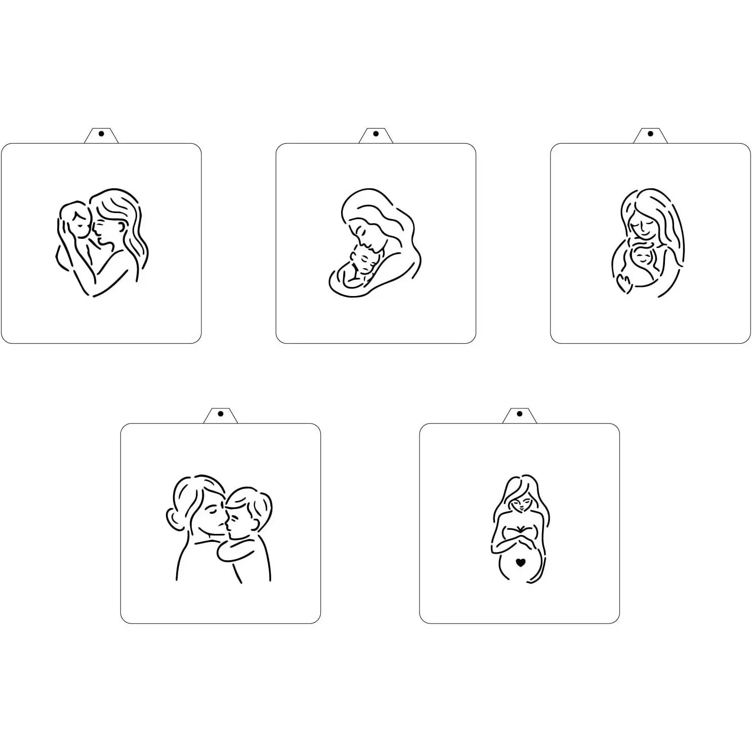 PYO Cookie Stencil  Your Own Custom Design  Cookies Stencils Creates Custom Coloring Pages Designs,  for , Parties, and Bakers.Detailed Designs (Mother's Day)