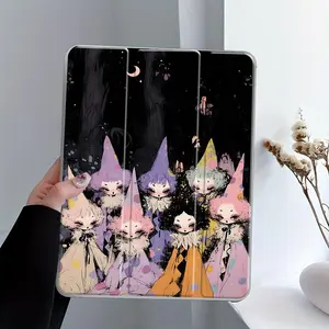 Gothic Elf iPad Case Cover, Accessories, Tri-Fold Stand Case for iPad, Transparent Acrylic Hard Back, Dark Fairy Tale Art Print, Pencil and Charger Slots, Ultra-Thin Scratch-Resistant Design for iPad 10.2inch, Mini, Pro, Ideal for Work and School