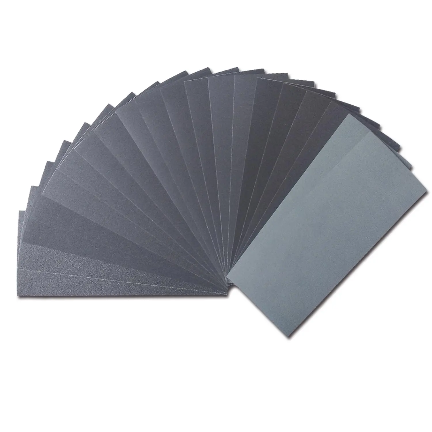 Sandpaper Variety Pack, 20 count Sand Paper Assorted for  Metal Sanding, Wet Dry Sandpaper Sheets 120/240/320/400/600/800/1200/1500/2000/3000 Grits, 9 x 3.6 Inch