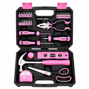 Pink Tool Set for Women 42PCS, Home Repair DIY Tool Kit with Portable Storage Case, Hammer, Pliers & Screwdriver Set, Great Gift for Women