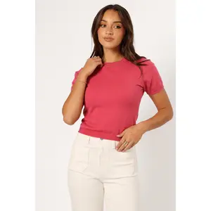 Shannon Bow Top - Fuchsia