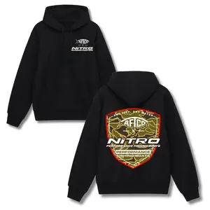AFTCO x Nitro Boats Fishing Graphic Hoodie – Soft Cotton Blend Pullover, Outdoor Boating Lifestyle Apparel for Men & Women