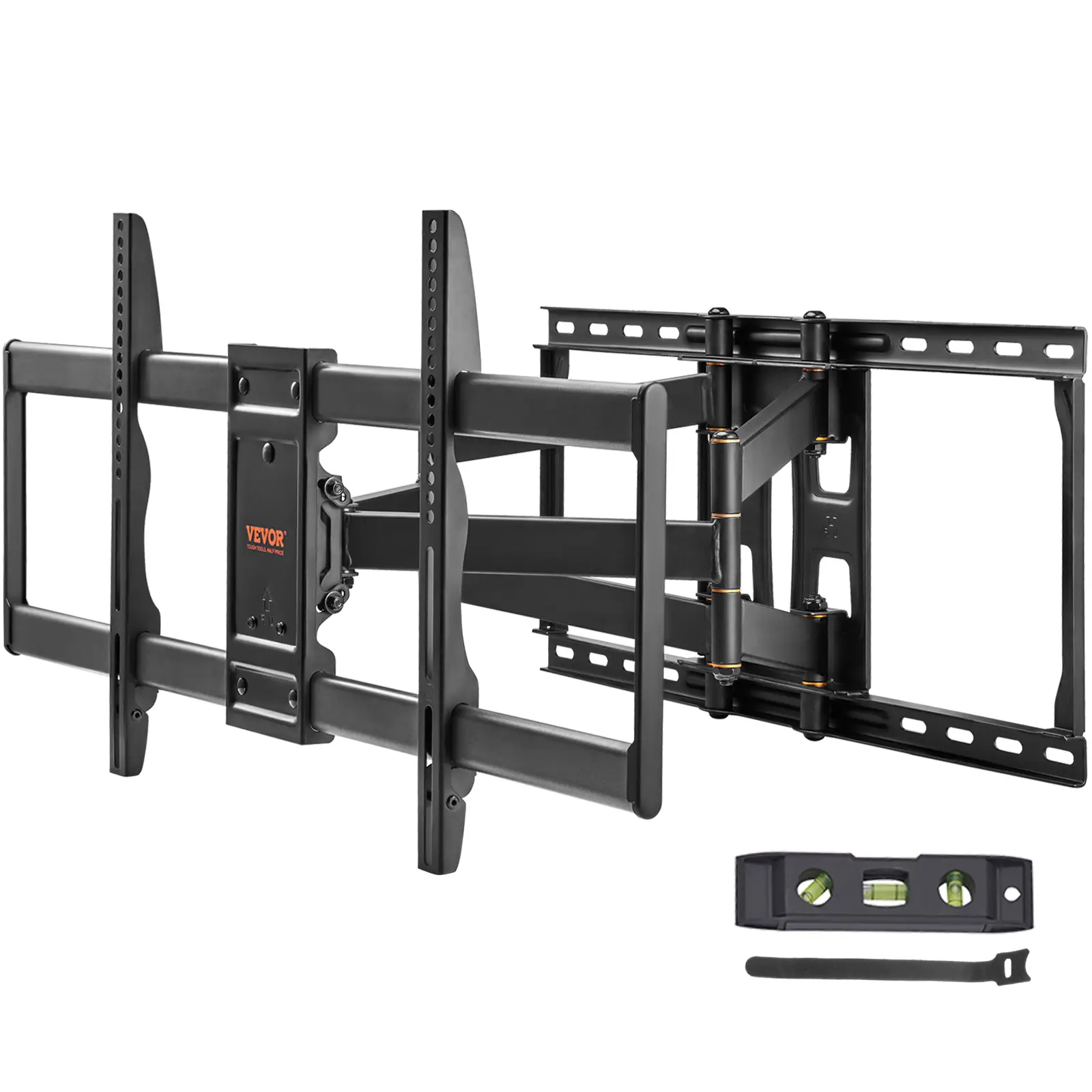 VEVOR Full Motion TV Mount Fits for Most 37-90 inch TVs, Swivel Tilt Horizontal Adjustment TV Wall Mount Bracket with 4 Articulating Arms, Max VESA 60