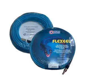 FLEXEEL Coilhose 1/4 100FT Peneumatics Reinforced Polyurethane Straight Roofing Hose