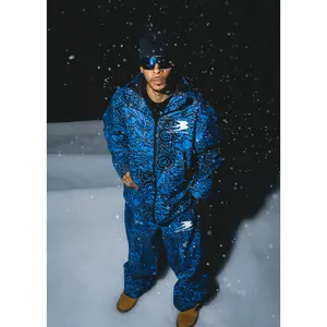 Blue bozo ski suits