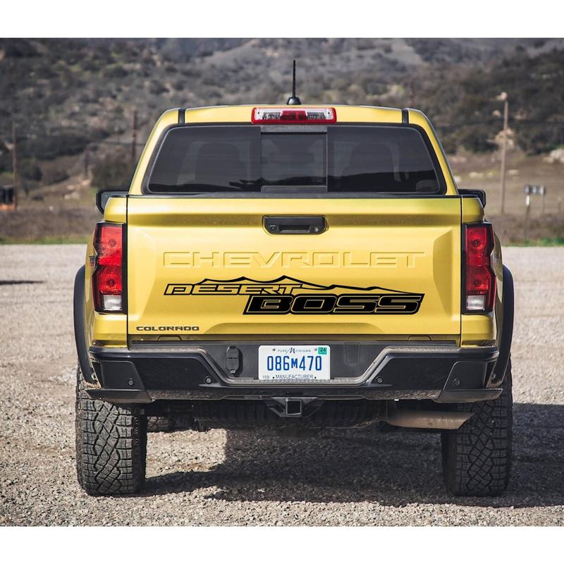 Chevy colorado 2023 2024  tailgate decal lettering, Desert Boss Decal