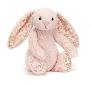 Jellycat Bashful Bunny Plush with Floral Liberty Ears – Ultra Soft Floppy Rabbit Stuffed Animal, Cute Bunny Gift for Kids, Baby Shower, Easter, Birthday & Plush Collectors, Nursery Decor, US Stock