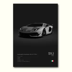 Lamborghini Aventador SVJ - POSTER NO FRAME