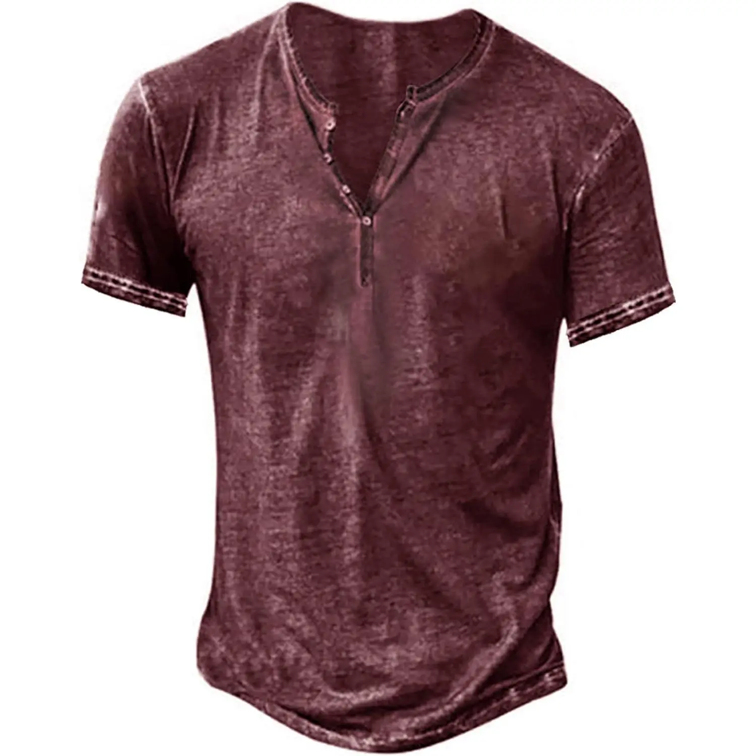 Burgundy-Short Sleeve