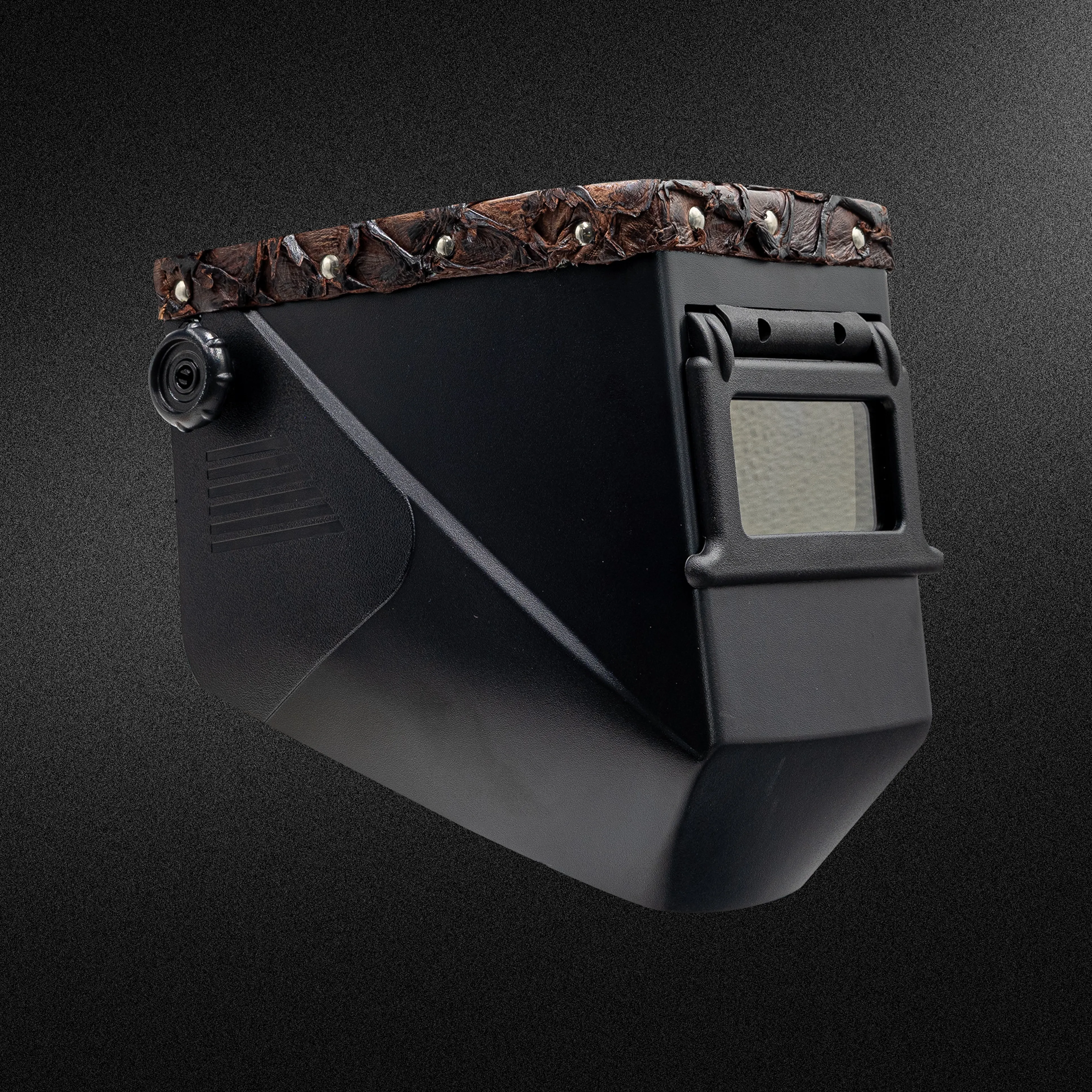 Jackson Safety Welding Helmet Black - Top Dark Brown Pirarucu
