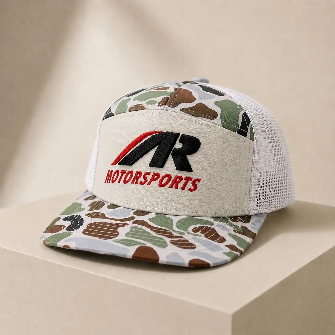 NOVARA Retro Rope Outdoor Trucker Hat Breathable Mesh Cap