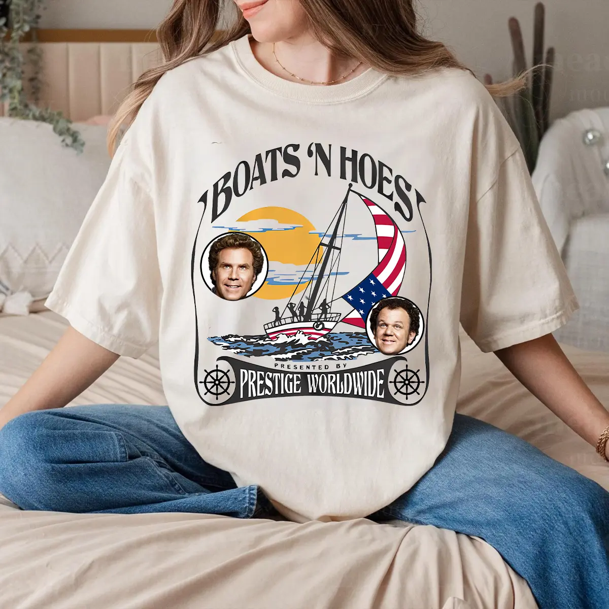 Step Brothers Boats n Hoes Movie Shirt, Vintage Retro Summer Shirt, Classic Shirt, Gifts for him, Funny Movie
