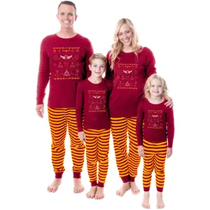 Harry Potter Gryffindor Sweater Wizarding World Sleep Tight Fit Family Pajama Set