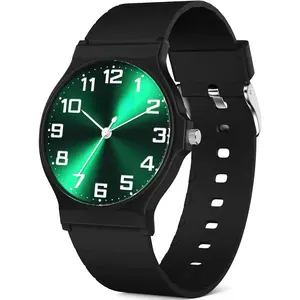 Analog Watch Boys Girls, 30M ,  Watch for Boys, Easy to Read 's Thin Dial Wrist Watches with Soft Band, for Ages 5-15   Birthday Gifts Christmas Day