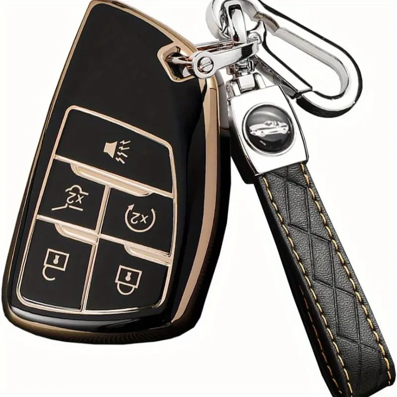car bracket 5 Buttons TPU Car Key Fob Cover For Buick For Chevy For Chevrolet For Suburban For Tahoe For Silverado 1500 LT For GMC For Yukon