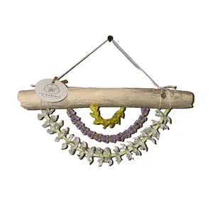 PAKALANA PURPLE CROWN / PUAKENIKENI Lei Wall Decor