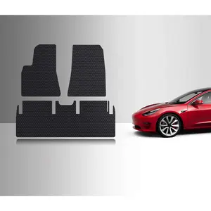 Heavy Duty Front + Rear Floor Mats (2018-2021) | Tesla Model 3