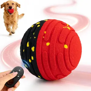 Interactive Dog Ball – Automatic Rolling Toy with Remote, Automatic Rolling, E-TPU Bite-Resistant Smart Pet Toy，Keeps Dogs Busy & Happy ，Rechargeable Motion Activated Dog Ball motion-activated stimulation toy Set,summervibes