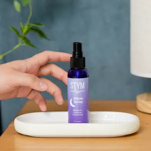 stym Pillow Spray for Better Sleep with Melatonin, Lavender, and Chamomile, 2 Fl Oz