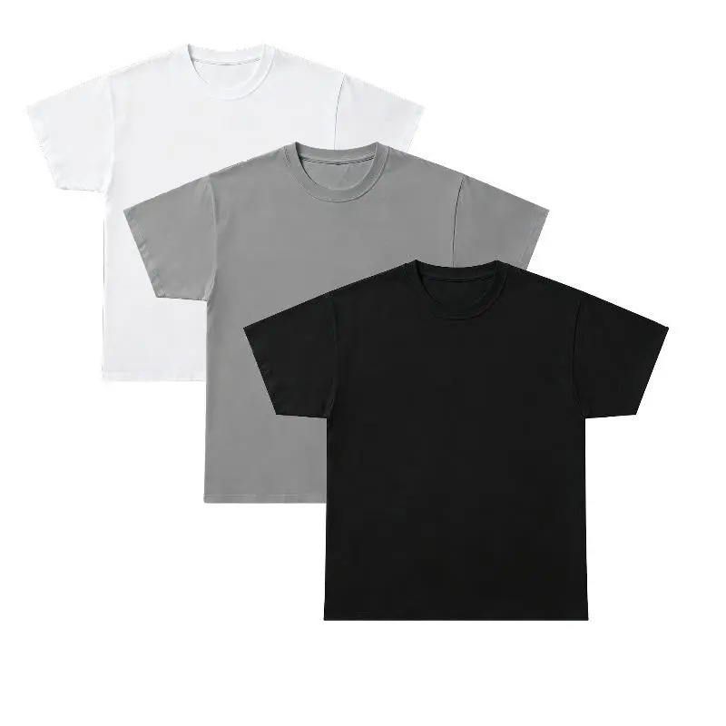 Solid Color T-Shirt Set | 1/2/3/ Pack | Unisex Cotton Basic Tees | Everyday Casual Wear