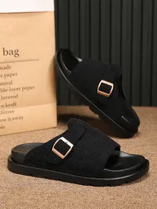 Fashion Men's Classic Casual Eva Slippers, Cute Less Than Ankle Slide Sandals, Random Print, All Seasons, High-Quality Daily Wear, Beach Footwear