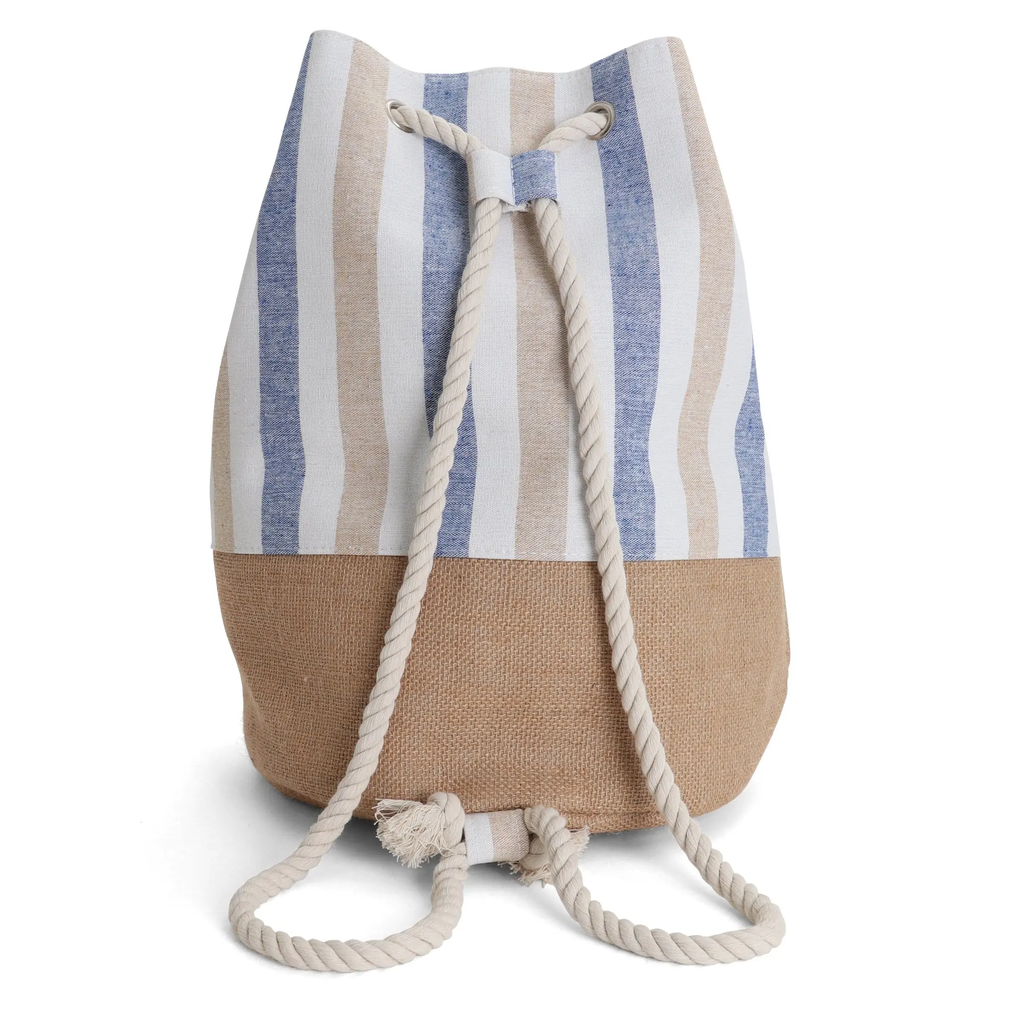 Beach Bag - Drawstring - Straw Beach Bag - Elliot Beach Bag - Drawstring - Straw Beach Bag - Elliot