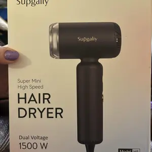 Dual Voltage Travel Hair Dryer, 1500W High-Speed Ionic Hair Dryers Gift for Women, Fast Drying, Compact & Lightweight, No Heat Damage & Low Noise for Home, Portable Hairdryer International, 110-240V