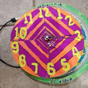 Alice in Wonderland Clock - Colorful Design with Vibrant Numbers IT VIBES Feature-inspired