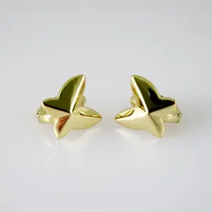 Earrings – Aretes – Zircon Stone – 14K Real Color