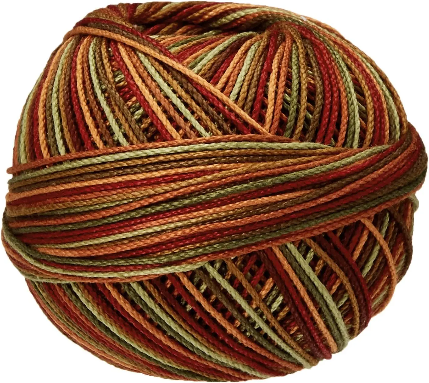 Handy Hands Lizbeth Egyptian Cotton Crochet Thread, Tatting Thread, and Knitting Thread Size 3 (50 Grams 120 Yards) – HH03136, Autumn Spice Gift