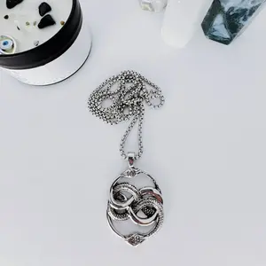 2- tone Ouroboros Necklace