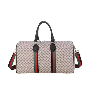 Light Beige Large Capacity Travel Duffel Tote Bag 17.32x9.44x10.62 Inch, Multi-Functional Lightweight Commuter Bag for Gym, Daily Use & Weekend Travel