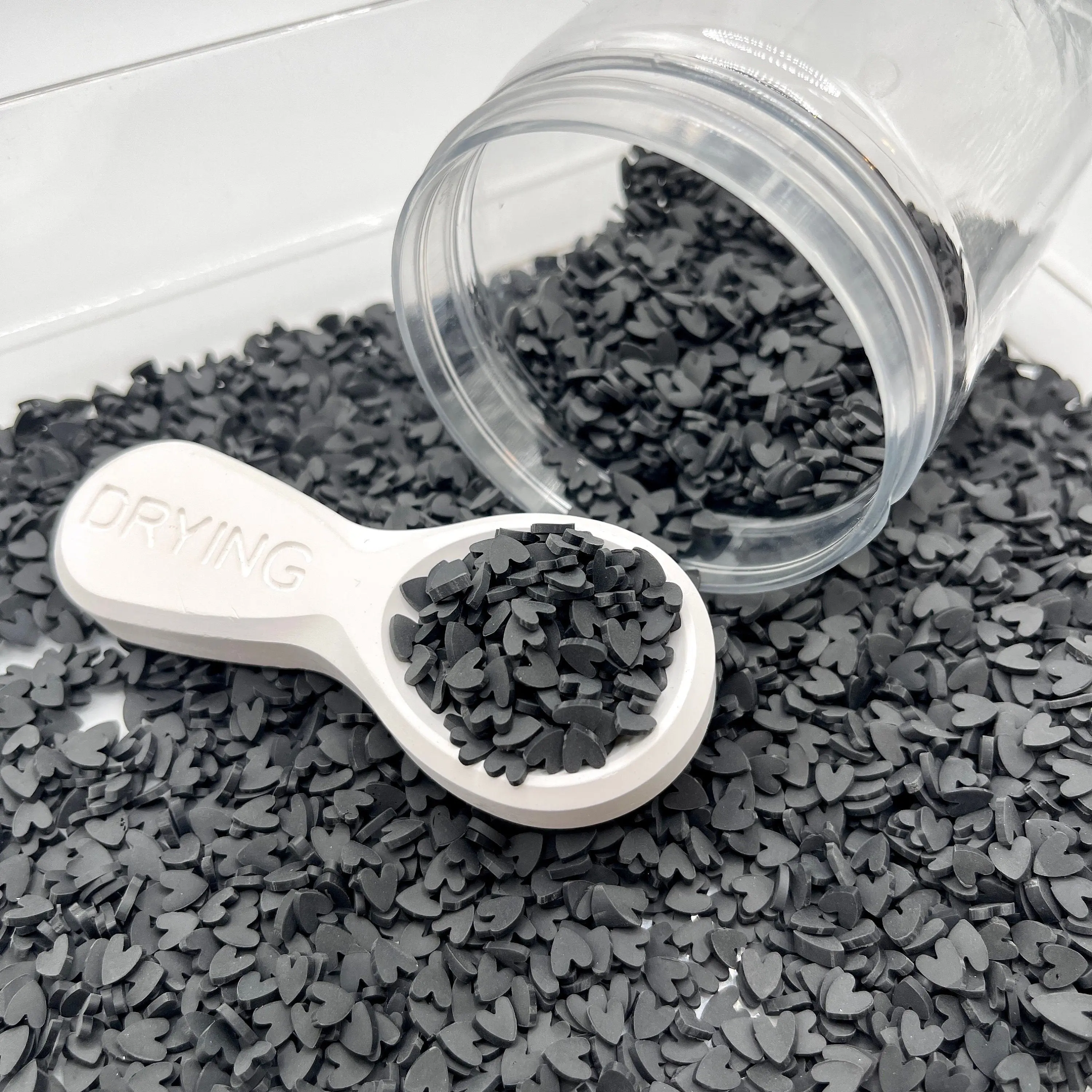 5MM Black Heart Polymer Clay Sprinkles (NOT EDIBLE) D30-36