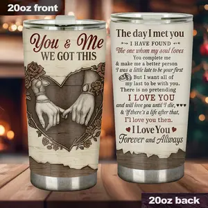 You And Me We Got This Couple Tumbler, Insulated Tumbler Gift For Husband And Wife, Valentine Gift, Anniversary Gift - cpl10020 tumbler water bottle Drinkware Flasks Stylish
