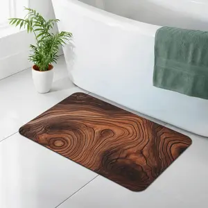 Wood Grain Diatomaceous Earth Bath Mat, Non Slip Quick Dry Super Absorbent Doormat for Bathroom Kitchen & Entryway Print 40X60Cm(15.8*23.6In)