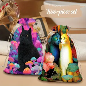 2pcs Tarot Card Gift Bags Tarot Card Protection Drawstring Bags Dice Storage Bags Card & Jewelry Bags Gift Bags