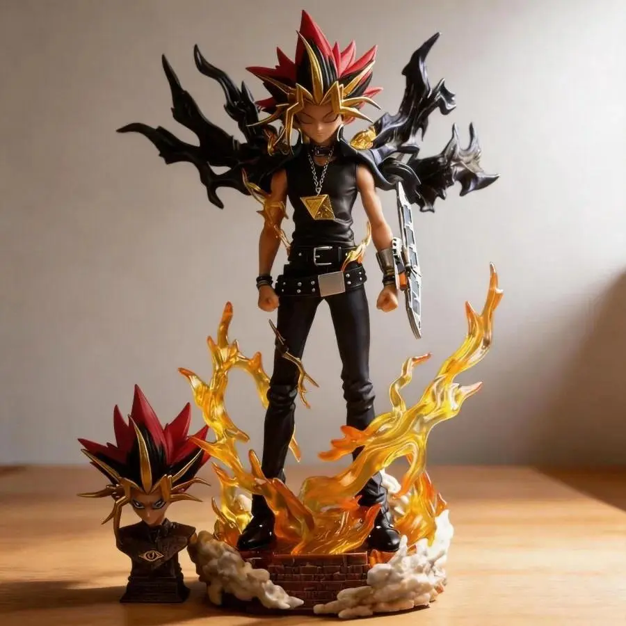 Anime Figure Yugi Muto & Atem from Yu Gi Oh! 28cm Collectible Model Toy for Fans | Action Figure | Decorative