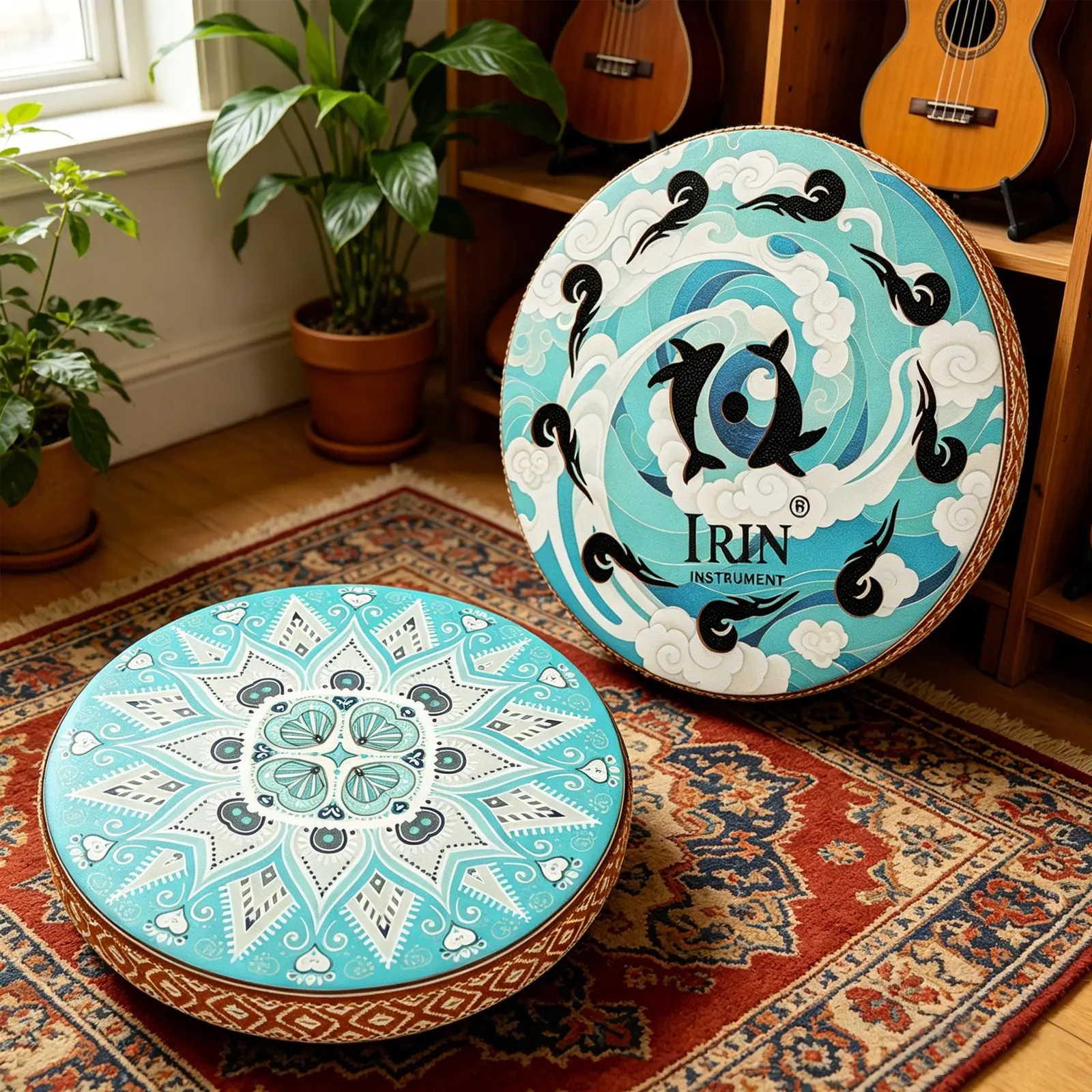 IRIN stream drum percussion instrument 8-inch music therapy birch stream drum