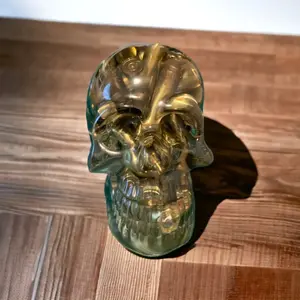 Bullet Casing Resin Skull Figurine Handmade
