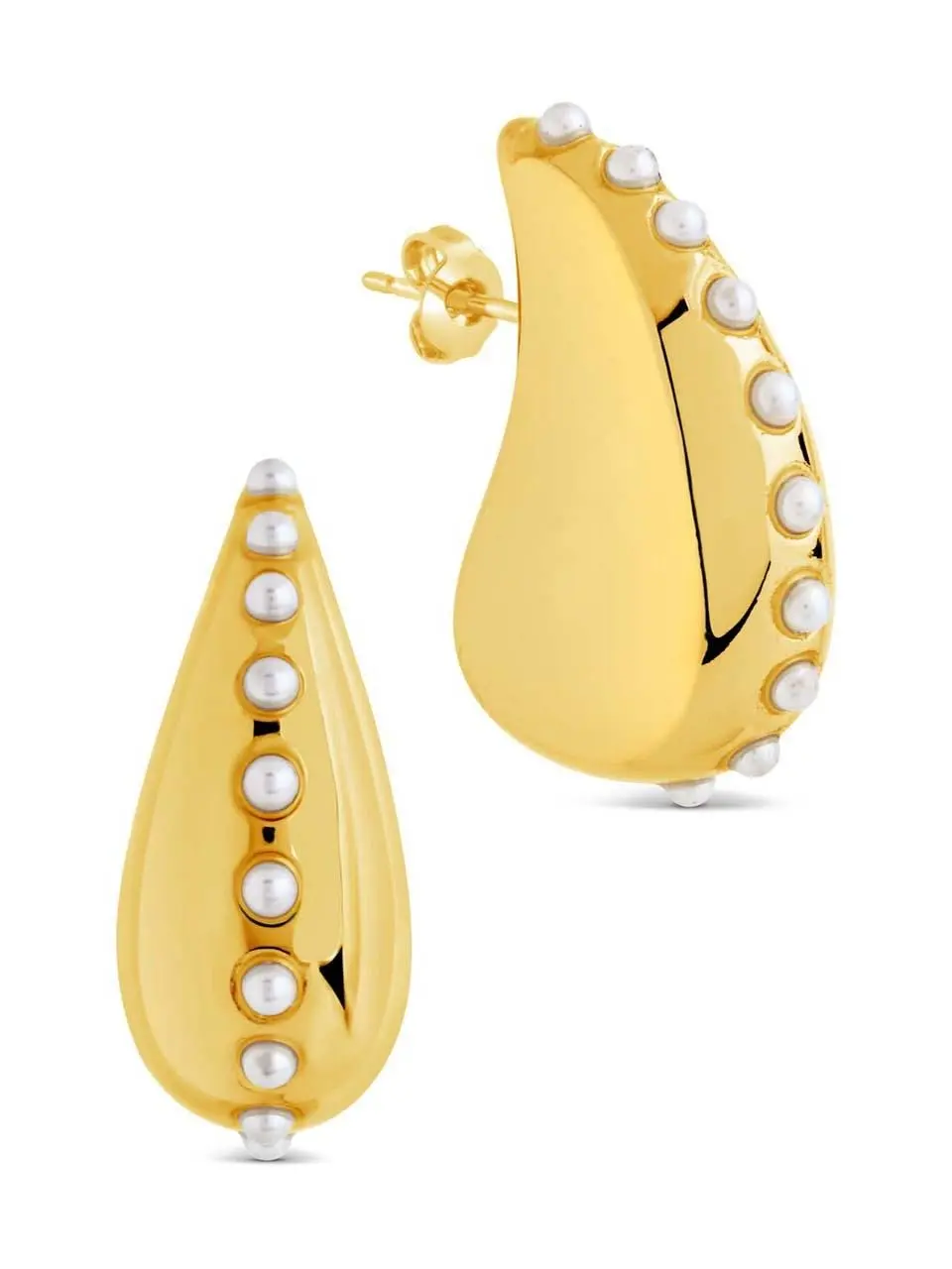 Raze Pearl Studded Drop Studs