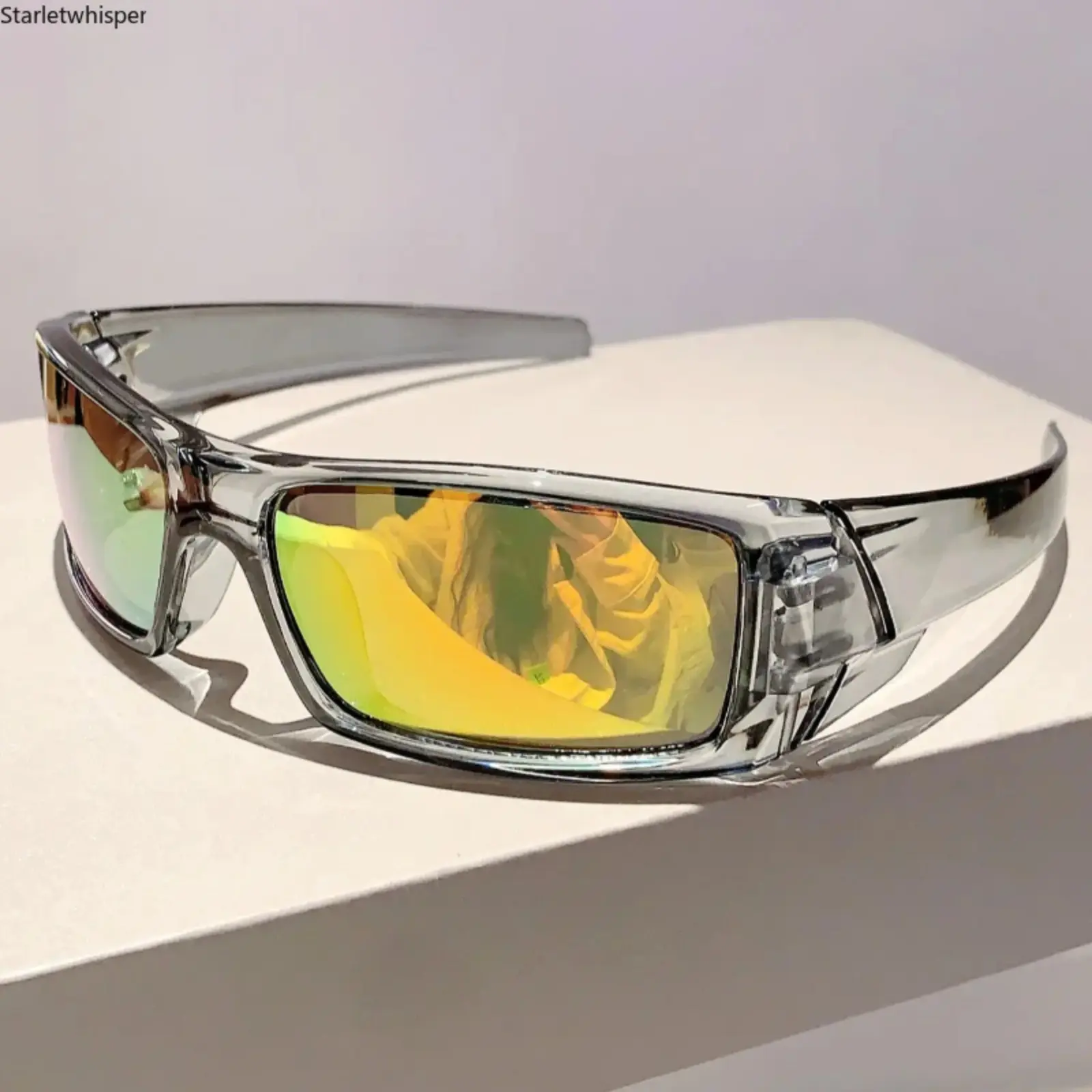 Men's Lightweight Wraparound Sunglasses with Coated Lenses, Trendy Minimalist Design Eyewear, Stylish Comfortable Shades Perfect for Daily Wear & Outdoor Activities